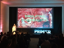 Aig Haines speaks at the first Primer conference